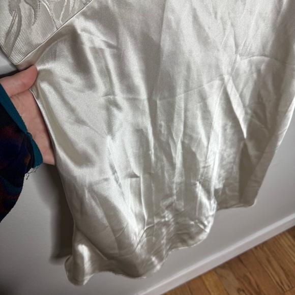 Vintage Val Mode Lingerie Shimmery Gold Night Gown Slip Dress - Picture 2 of 11